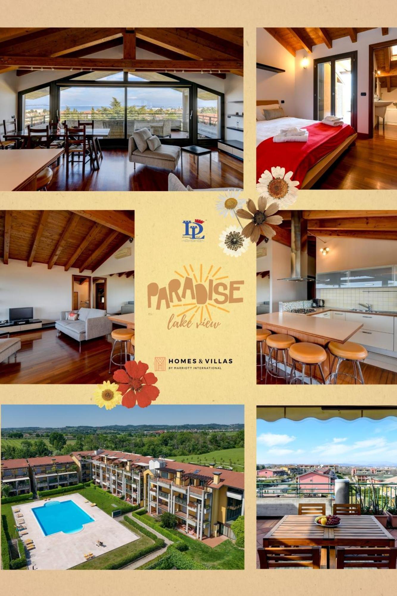 Desenzanoloft Official Partner Marriott Homes & Villas - Paradise Lake View In A 5 Pools Exclusive Residence Desenzano del Garda Ngoại thất bức ảnh